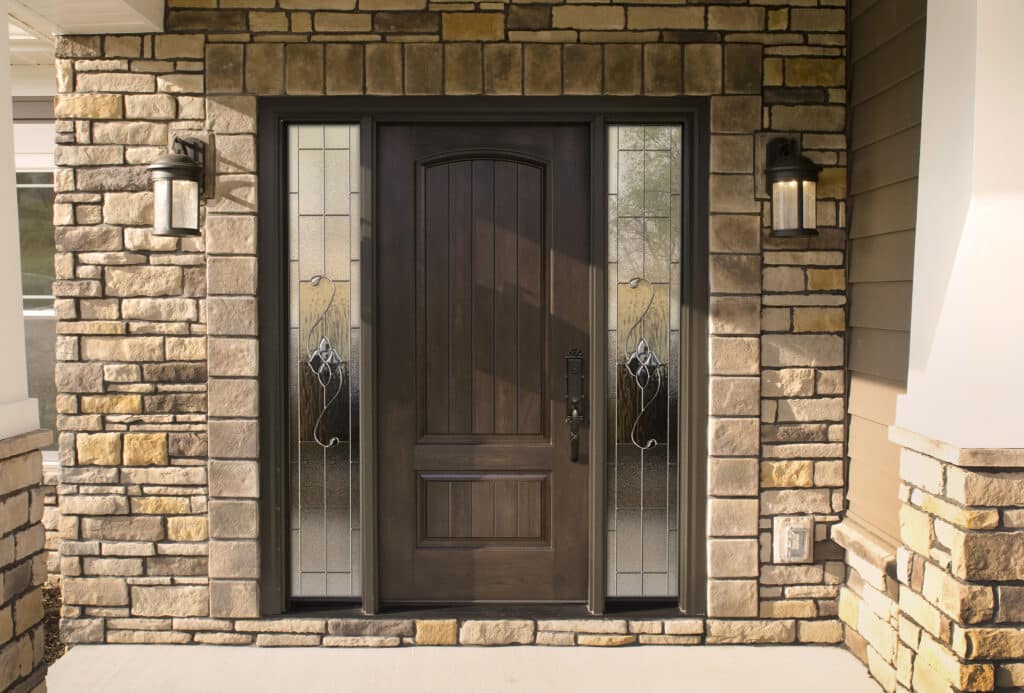 This hinged entry door in Las Vegas from Provia is a beautiful example.